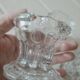 6 Reims glass candle holders