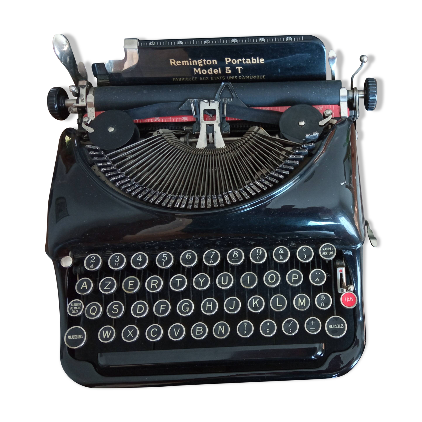 Old Remington portable typewriter No. 5 T