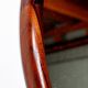 Large round Danish rosewood mirror by Vildbjerg Mobelfabrik 1960.