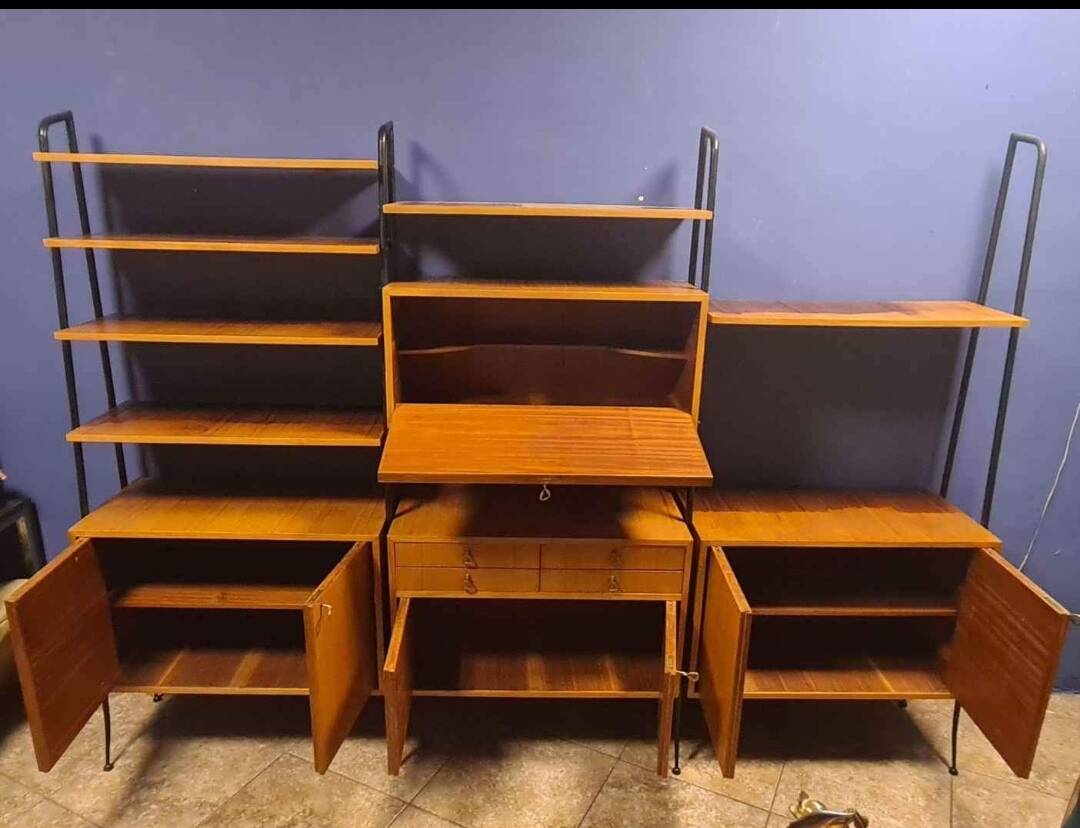 Italian vintage modular bookcase