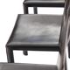Set de 6 chaises en cuir noir par Studio Grassi & Bianchi pour Pellizoni Pasqualina 1980