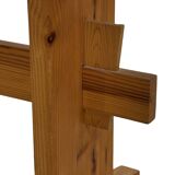 Vintage Scandinavian pinewood bench from the 1960's modern design