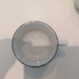 Set of six apilco coffee cups with saucers