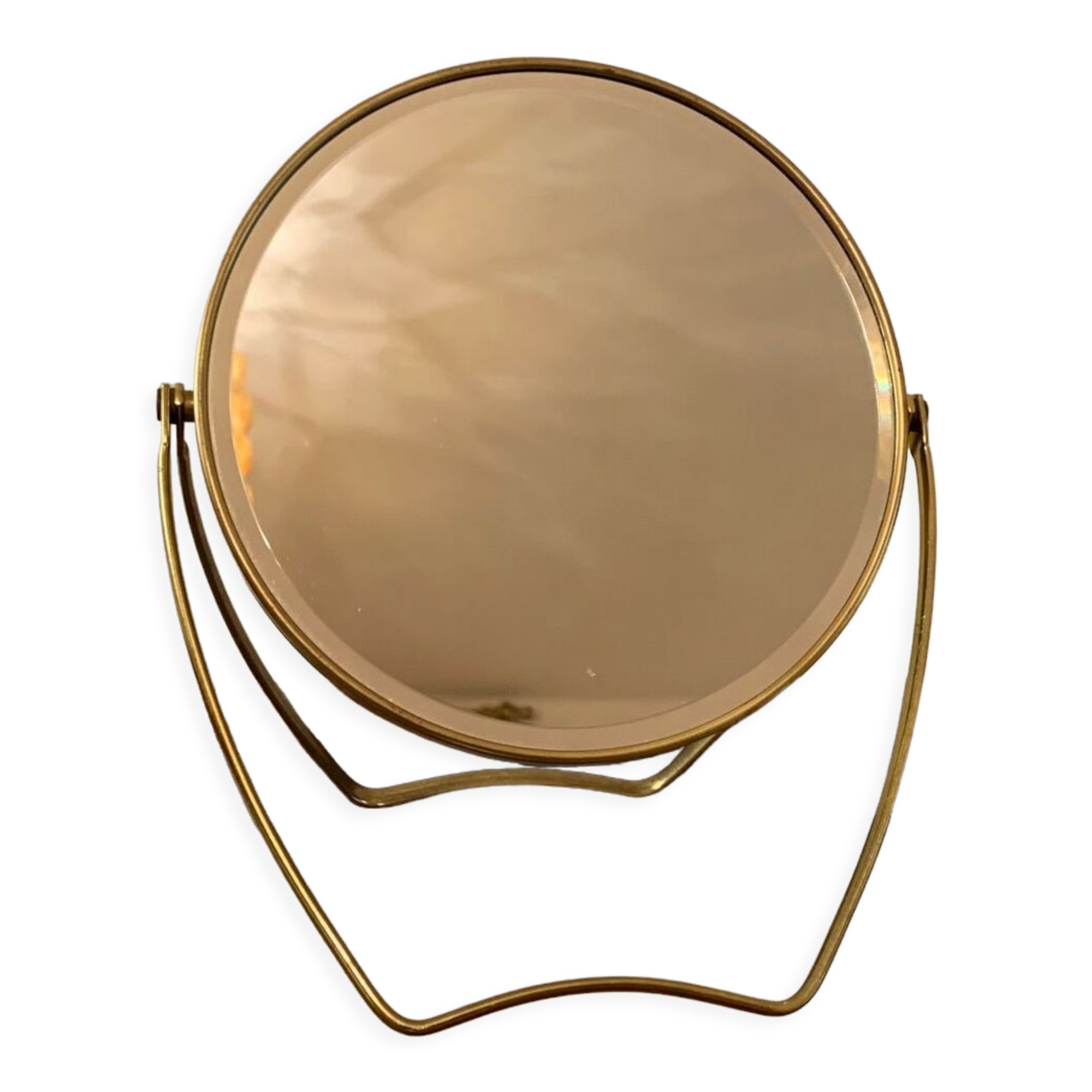 Miroir cosmétique Italie années 1960 18x21cm