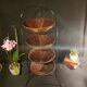 Metal and wicker display