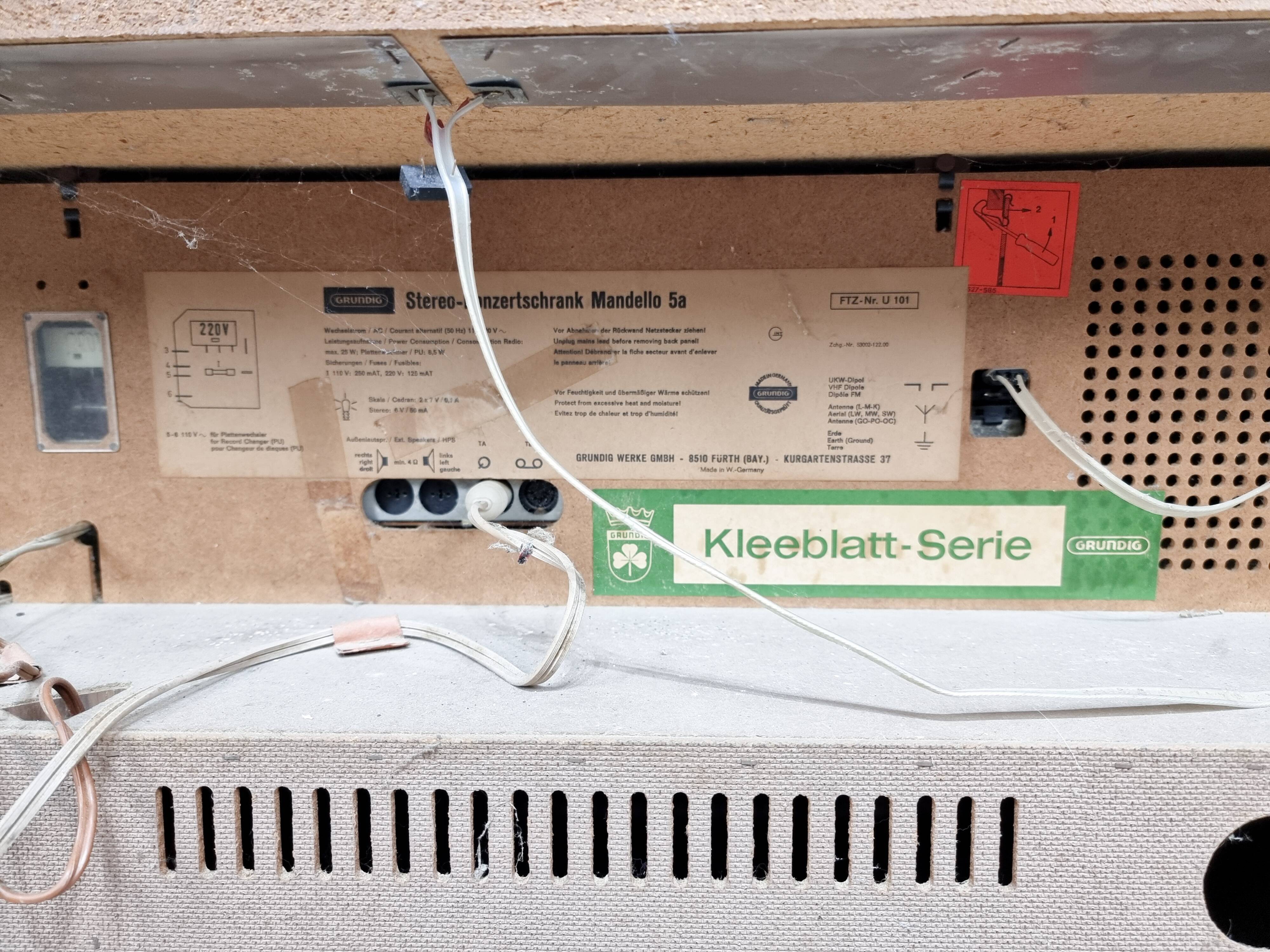 Enfilade hifi Grundig 1960