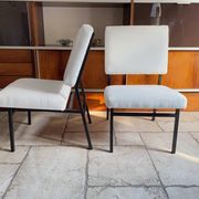 Pair of designer armchairs by Paul Geoffroy published by Airborne 1960