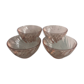 Set of 4 bowls arcoroc model rosaline