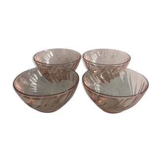 Set of 4 bowls arcoroc model rosaline