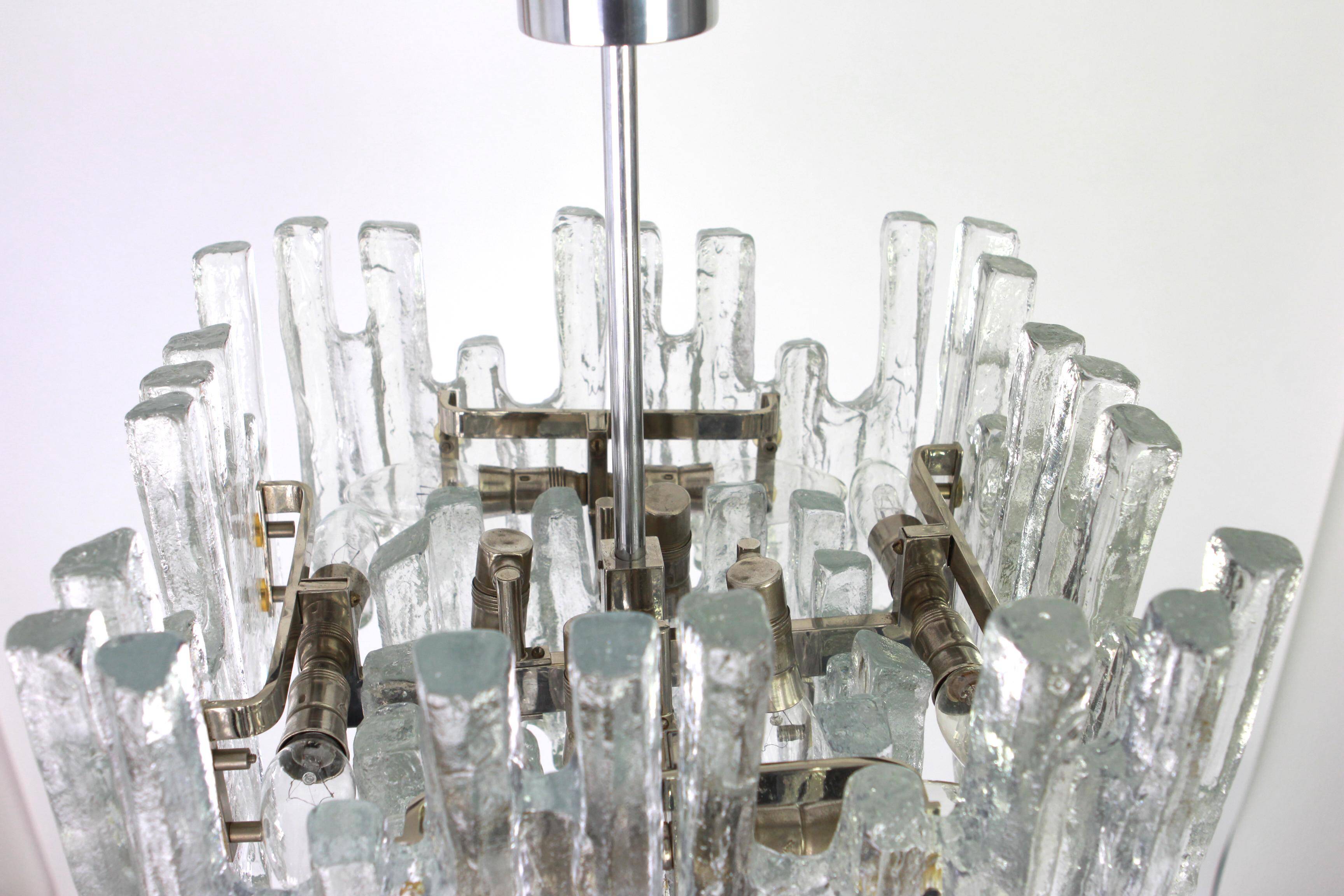 Rare Murano glass chandelier by Kalmar, Austria, 1960s