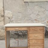 Restored fir desk