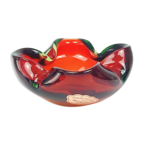 cendrier en verre de murano du milieu du siècle, années 1960
