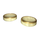 Duo de vide-poche en albâtre véritable