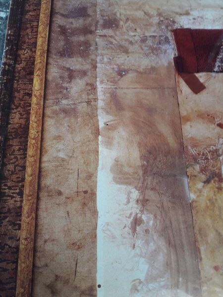 Julian Schnabel feria Nimes 1989 poster under glass