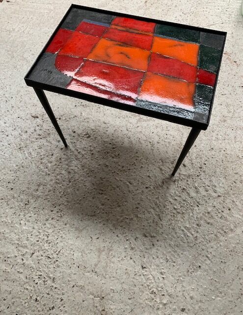 Coffee table ceramic Cloutier France 1970
