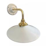 White opaline wall lamp