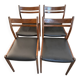 4 Chaises Mid-Century "Style Møller" – Gessef (Italie, 1960)