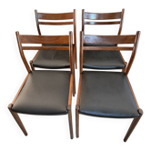 4 Mid-Century "Møller Style" Chairs – Gessef (Italy, 1960)