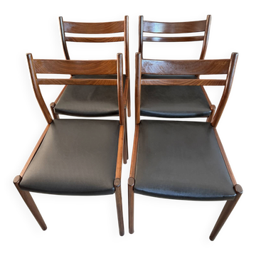 4 Mid-Century "Møller Style" Chairs – Gessef (Italy, 1960)