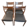4 Chaises Mid-Century "Style Møller" – Gessef (Italie, 1960)