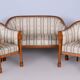 Ensemble de sièges en bouleau Biedermeier restauré, polonais ravivé, Vienne, Autriche, années 1830