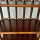 Vintage library 4 levels - wood, bamboo and rattan - retro 80s