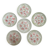 6 Assiettes à huîtres / coquillages  Moulin des loups