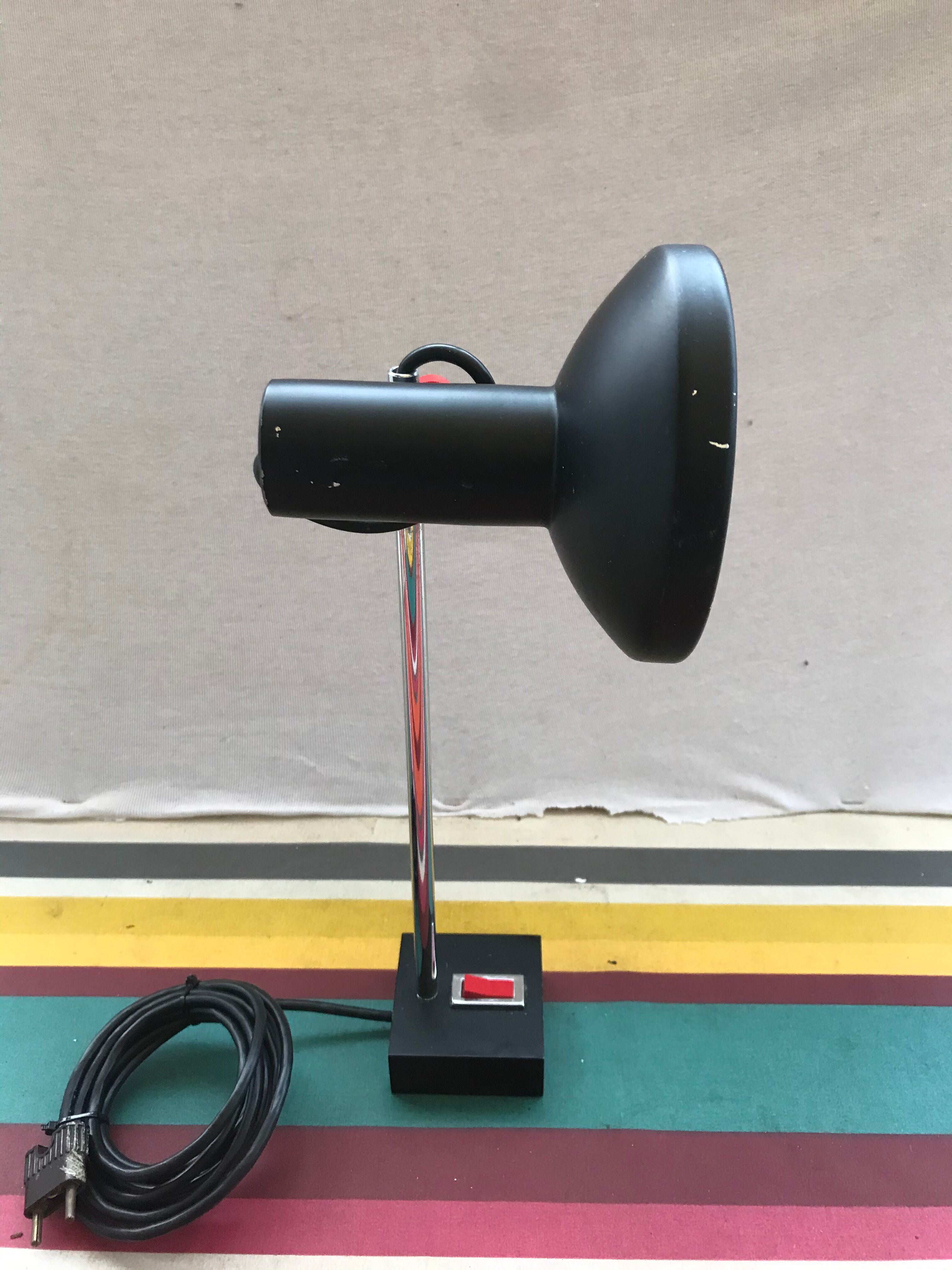 Black table lamp