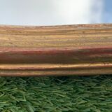 Old mirror in carved wood and gilded leaf, Louis XV rocaille style, twentieth century 59x87cm