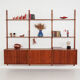 Teak modular bookcase PS System, Danish design, 1960s, manufactured by Rand