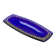 Cobalt blue glass cup gilded relief decoration, rectangular, 1960