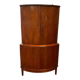 Armoire d'angle/placard vintage en bois courbé