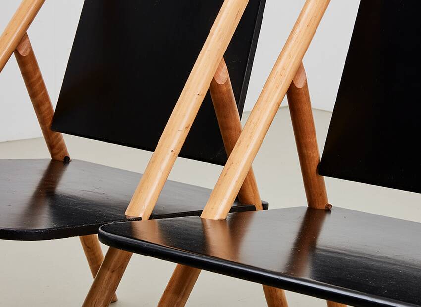 Yrjo Wiherheimo & Rudi Merz Rare Pair of Pinna Lounge Chairs for Korkeakosko Oy Finland 1970s