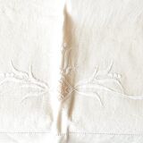 Lot of 3 Old Bed Sheets - True Northern Canvas Early 20th Century - France NEUF