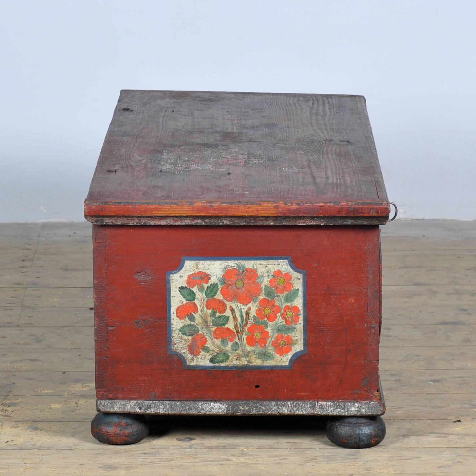 Folk art wedding chest from 1849