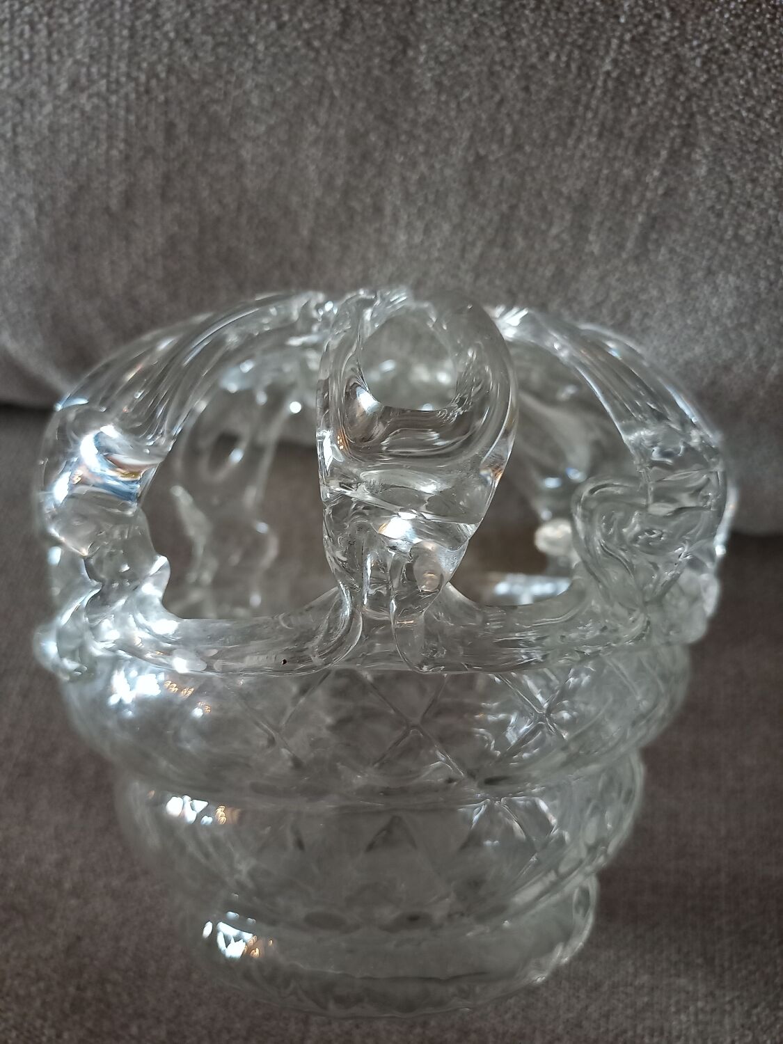 Vase bouquetière en verre Liège 18e siècle
