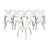 Arne Jacobsen set of 10 chairs "the Lily" model 3108