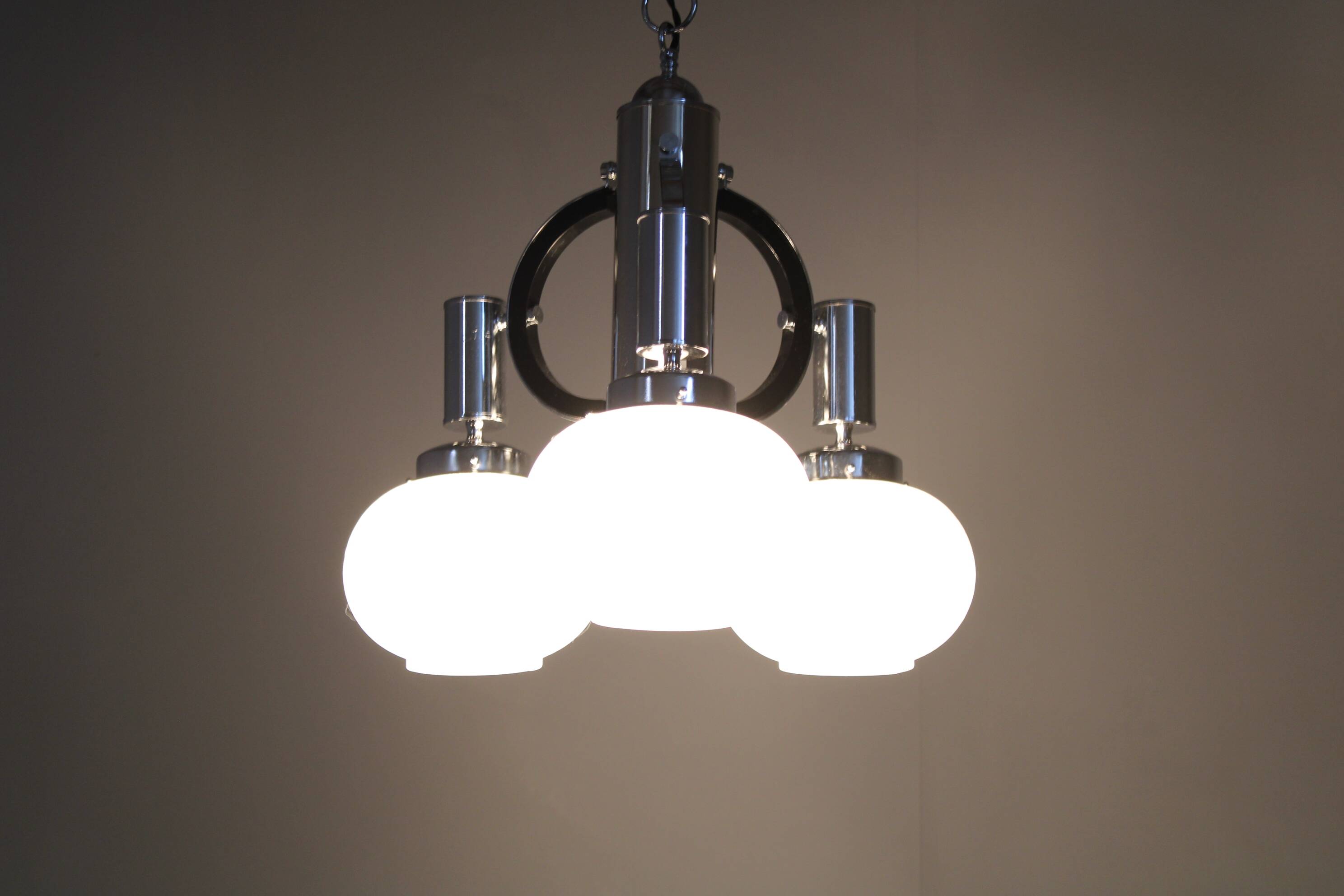 1970s Italian Chandelier , Restored