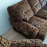 Set vintage sofa bed and 2 armchairs