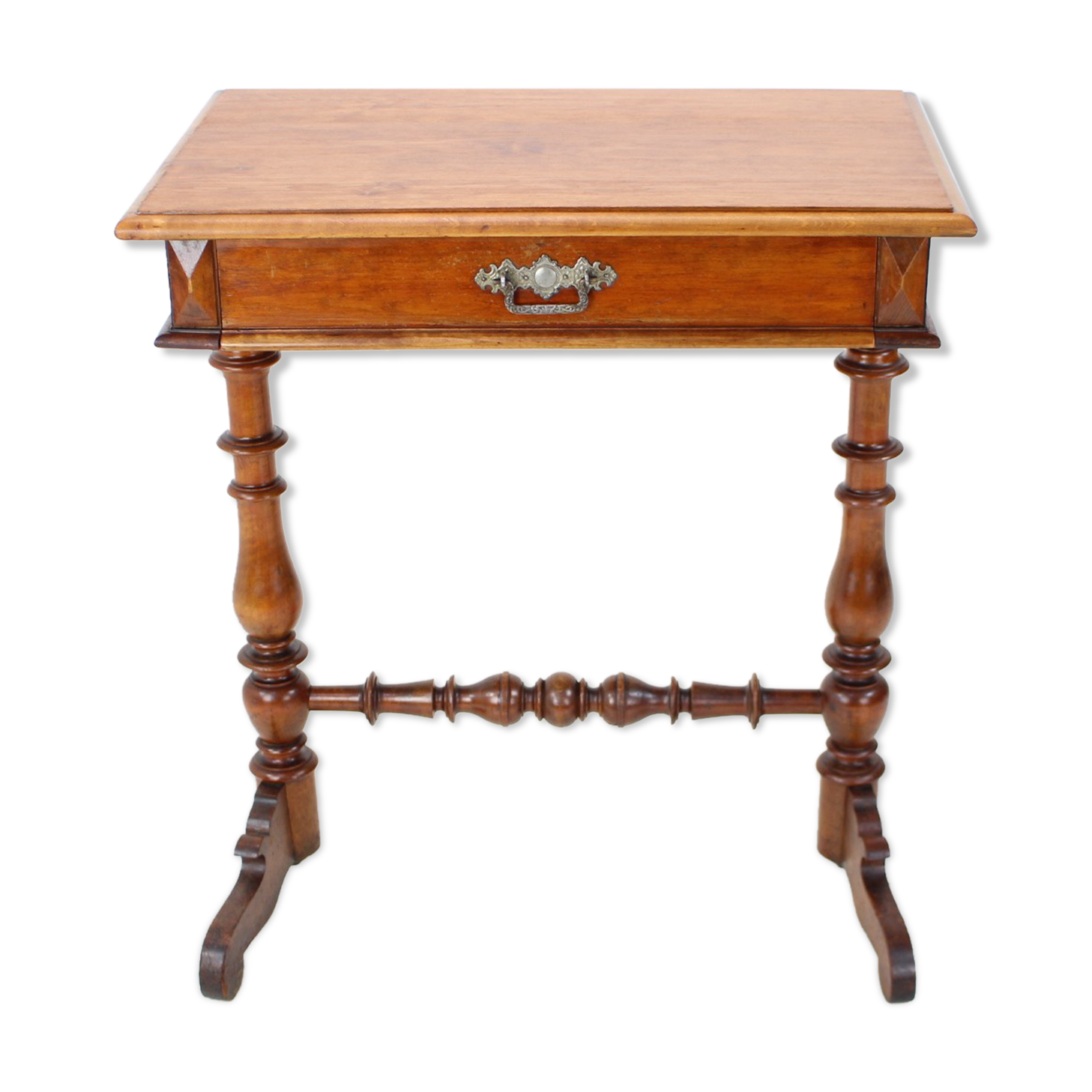 Solid Wood and Veneer Sewing Table, circa 1895