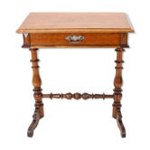 Solid Wood and Veneer Sewing Table, circa 1895