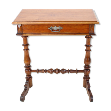 Solid Wood and Veneer Sewing Table, circa 1895