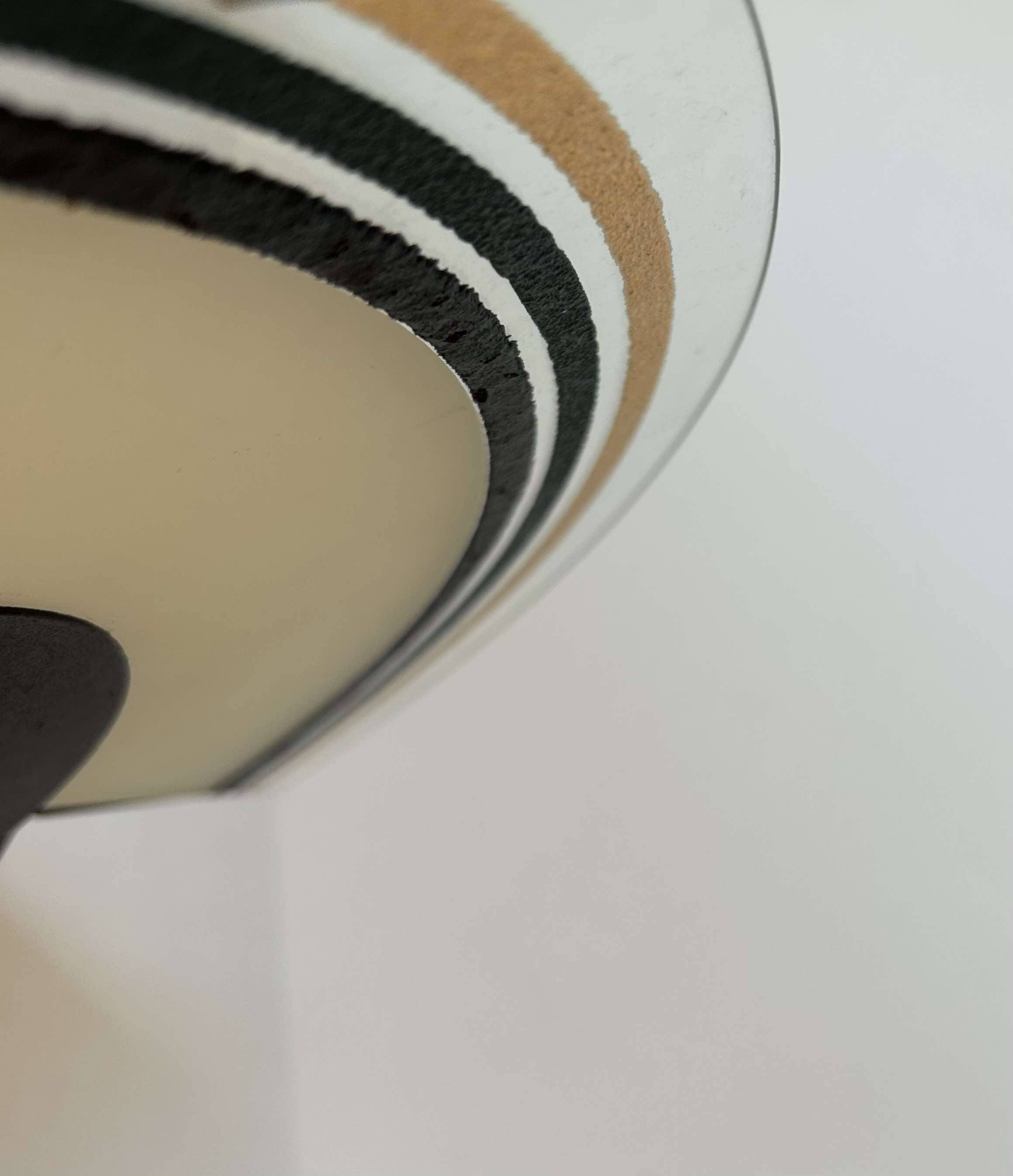 Vintage sandblasted glass wall lamp by Vetri Murano, Italy 1970