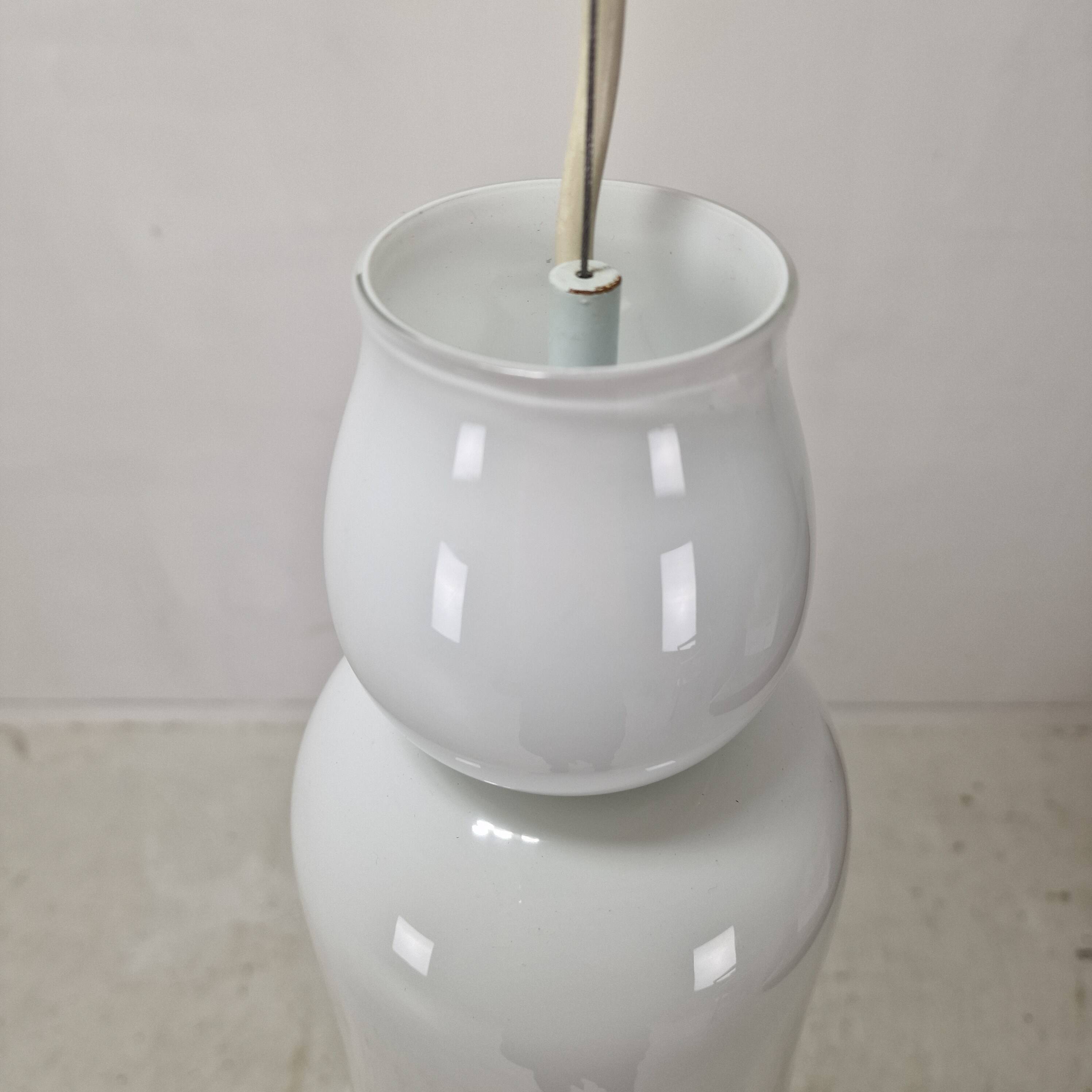 Anni Trenta Luce Chandelier by Venini in White Murano Glass