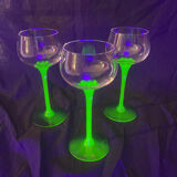 Lots de 3 verres à vins, Ouraline