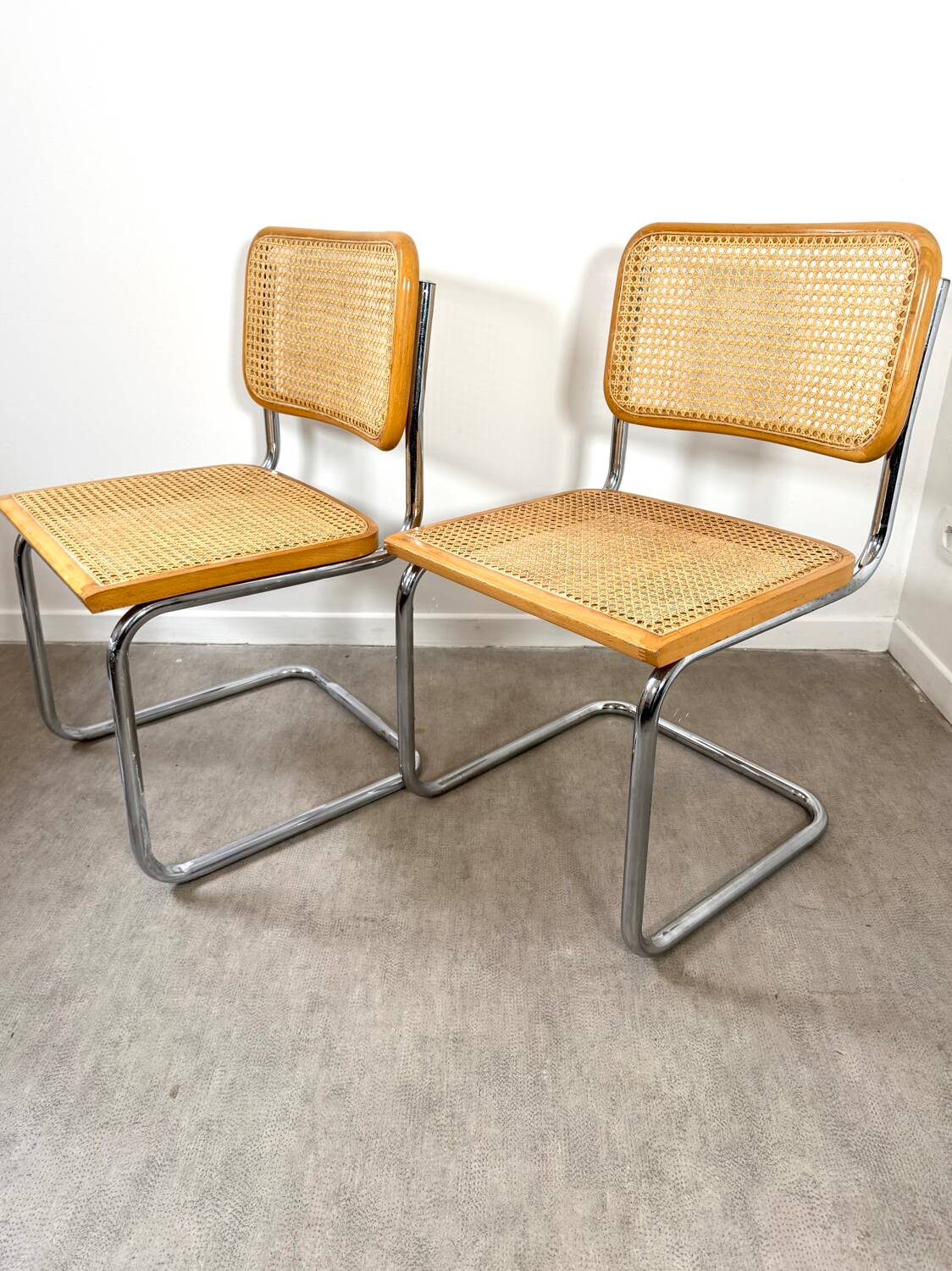 Paire de chaises Cesca Marcel Breuer Made in Italy