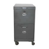 Industrial locker on wheels for hanging backrests