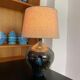 Vintage ceramic lamp signed