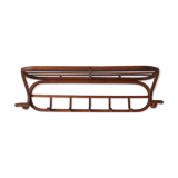 Wooden wall coat holder