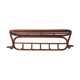 Wooden wall coat holder